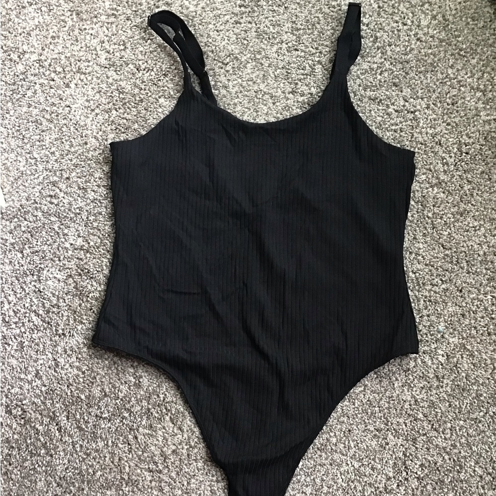 VERY SEXY Ribbed Knit Bodysuit size large